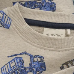 Minymo Drenge Sweatshirt - Beige Melange
