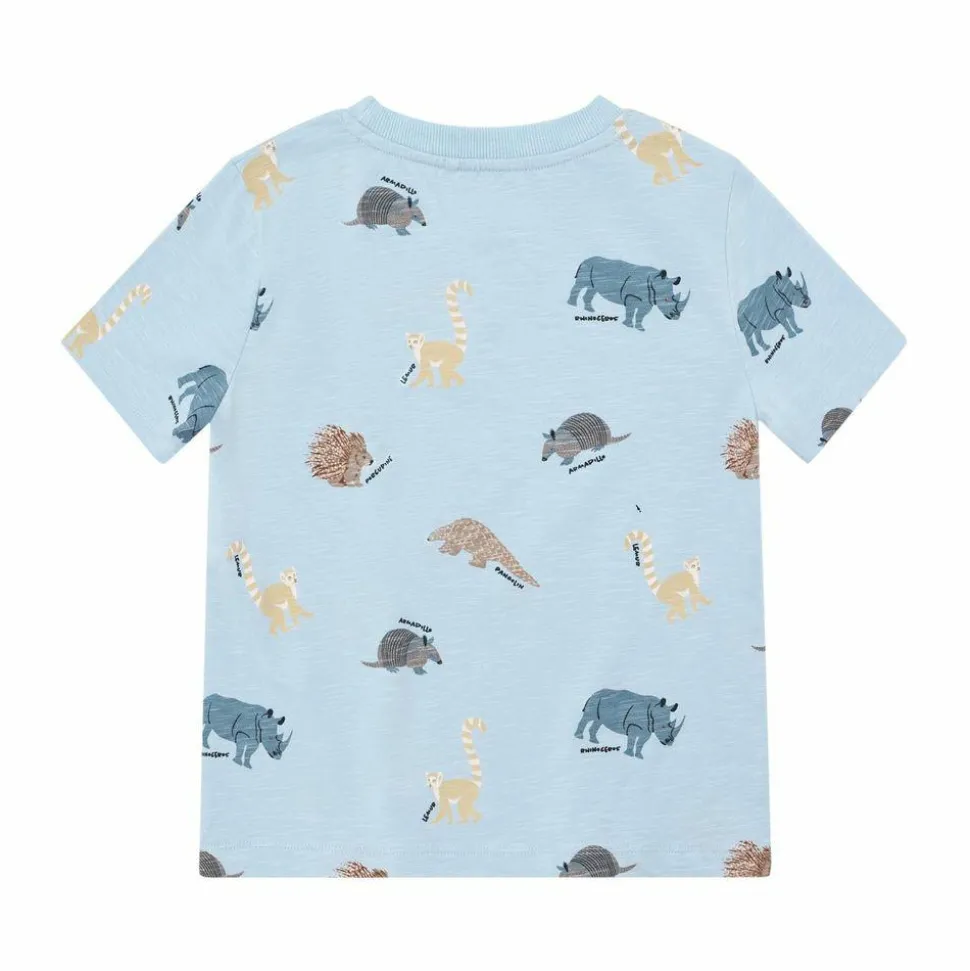 Minymo Drenge T-shirt i økologisk bomuld - Niagara Mist