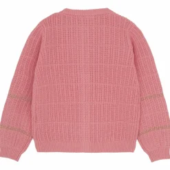 Minymo Pige Cardigan m. glimmer - Strawberry Ice