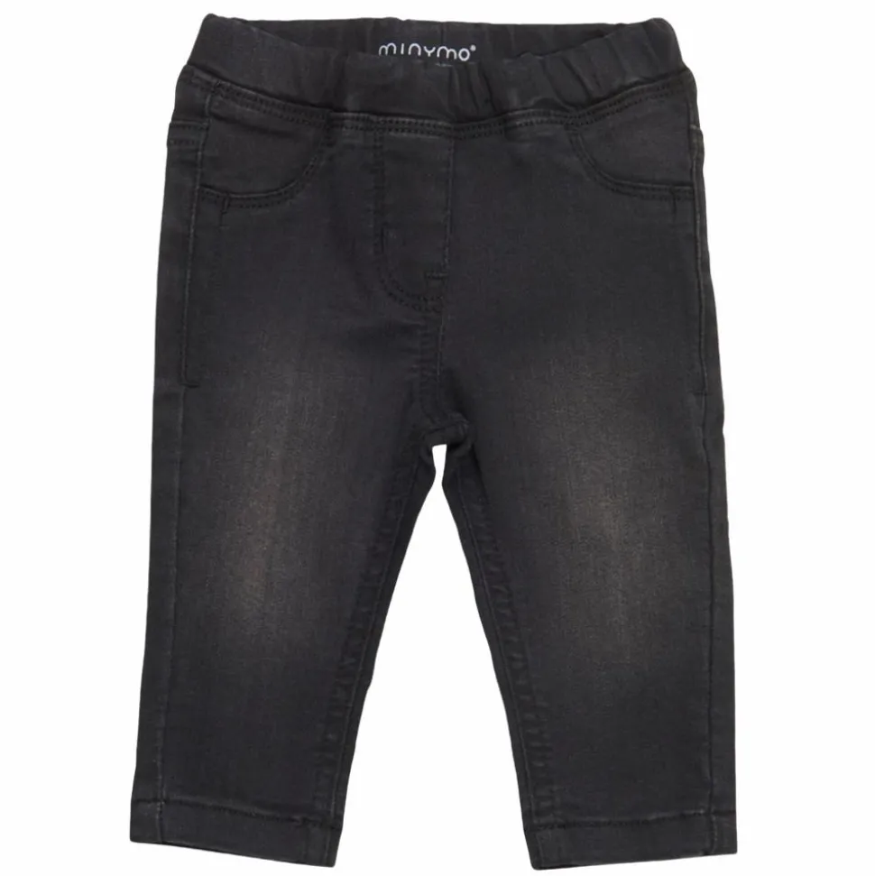 Minymo Pige Jeans i økologisk bomuld - Grey Black