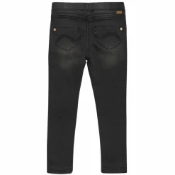 Minymo Pige Jeggings i økologisk bomuld - Grey Black