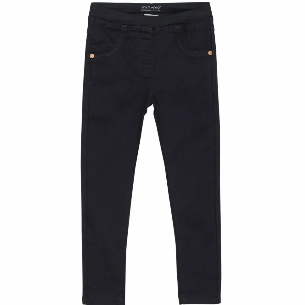 Minymo Pige Jeggings i økologisk bomuld - Blue Night
