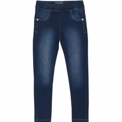 Minymo Pige Jeggings i økologisk bomuld - Dark Blue Denim