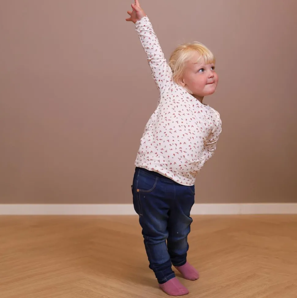 Minymo Pige Jeggings i økologisk bomuld - Dark Blue Denim
