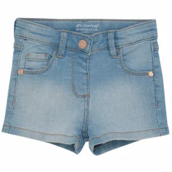 Minymo Pige Shorts i økologisk bomuld - Light dusty blue