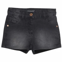 Minymo Pige Shorts i økologisk bomuld - Grey Black