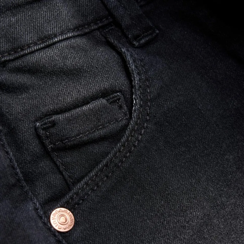 Minymo Pige Shorts i økologisk bomuld - Grey Black