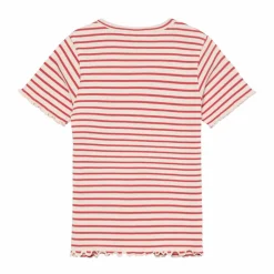 Minymo Pige T-shirt i økologisk bomuld - Spiced Coral