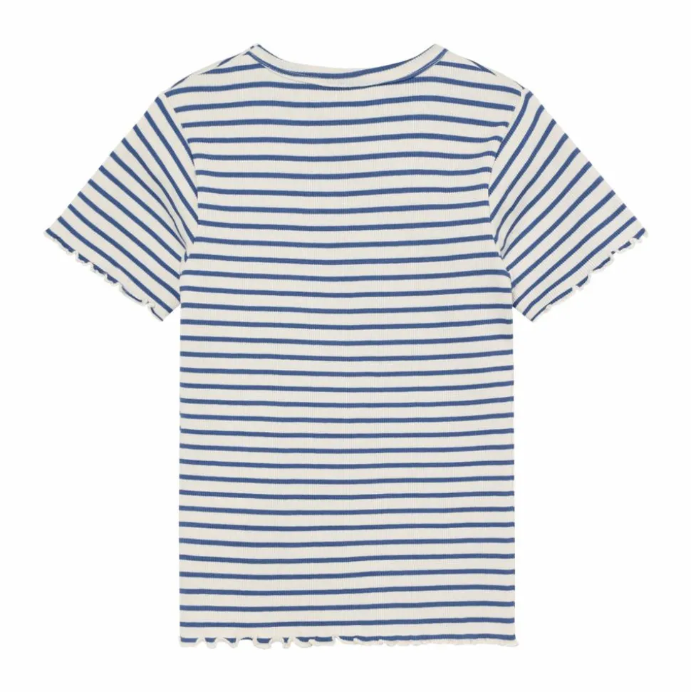 Minymo Pige T-shirt i økologisk bomuld - Dutch Blue