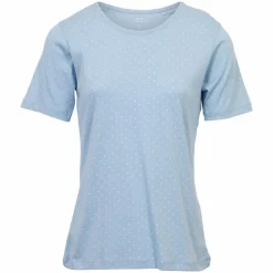 M.X.O Dame T-shirt i økologisk bomuld - Sky/White