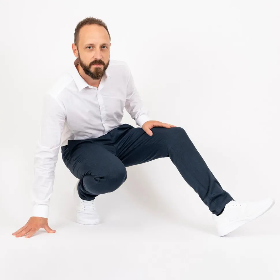 Nero Pavia Performance Herre Bukser - Medium Light Blue