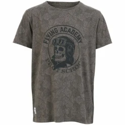 N.O.H.R. Drenge T-shirt - Asphalt AOP Leaves