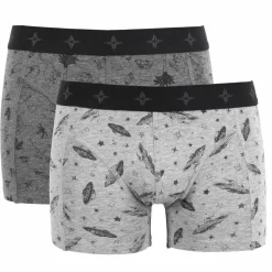 N.O.H.R. Uno Drenge Tights - Grey Melange AOP Boy
