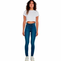 Noisy May Callie Dame Jeans - Medium Blue Denim