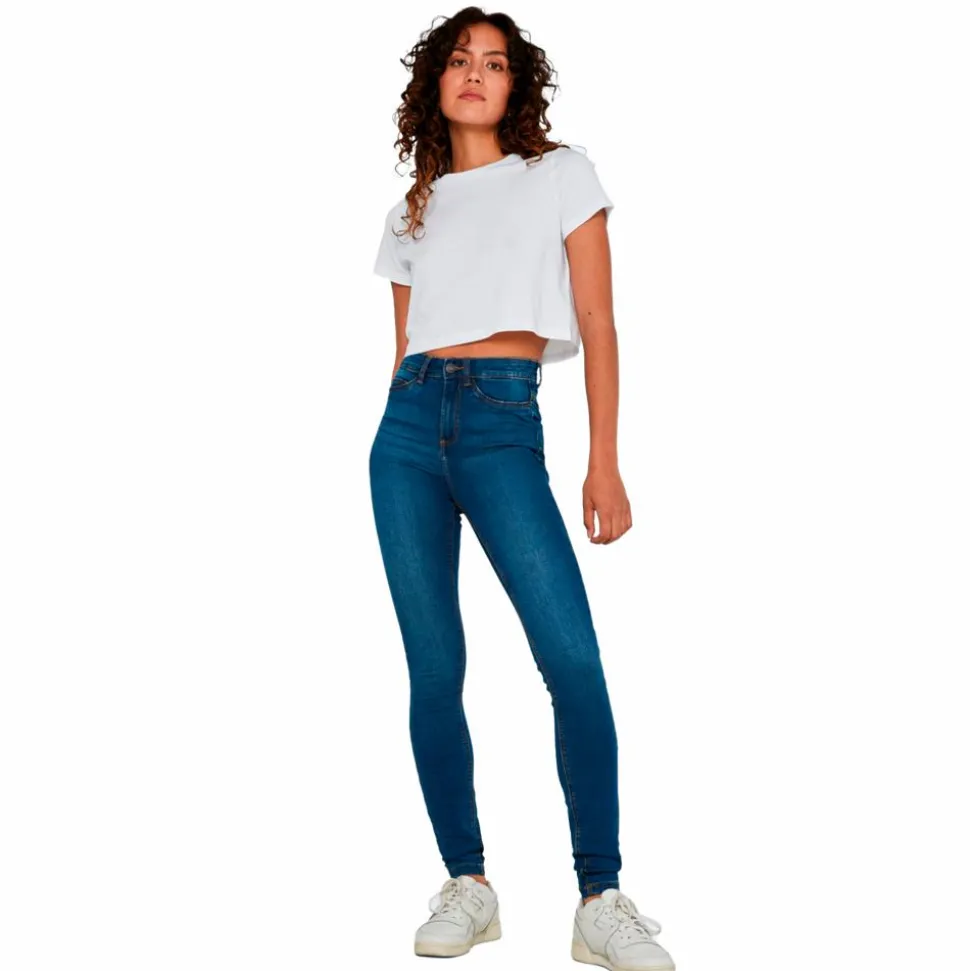 Noisy May Callie Dame Jeans - Medium Blue Denim