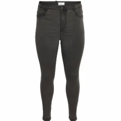 Noisy May Curve Dame Jeans Plus Size - Dark Grey Denim