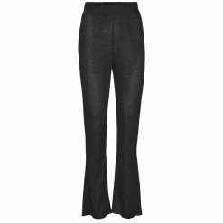 Noisy May Dame Bukser m. glimmer - Dark Grey Melange