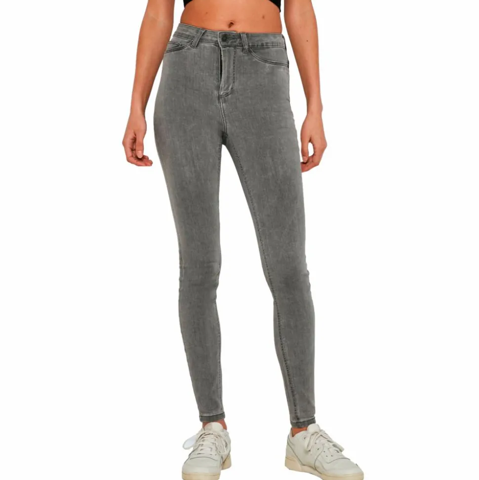 Noisy May Dame Jeans - Light Grey Denim