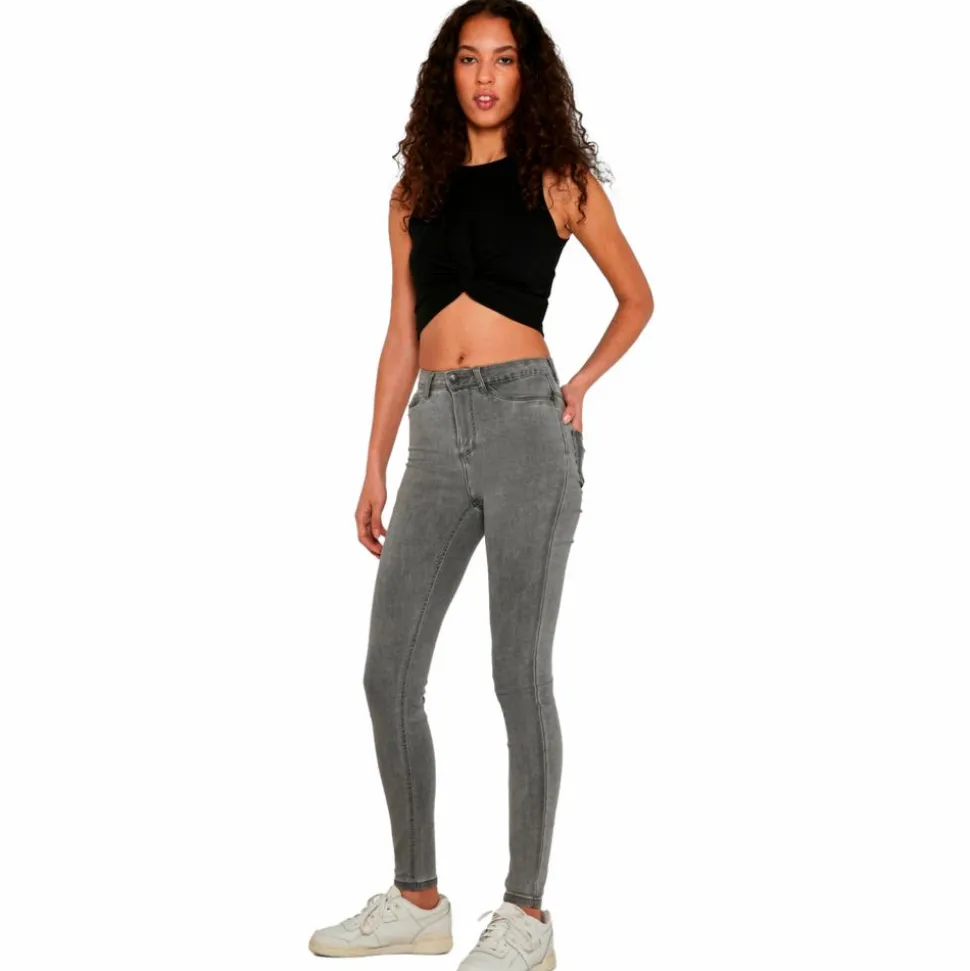 Noisy May Dame Jeans - Light Grey Denim