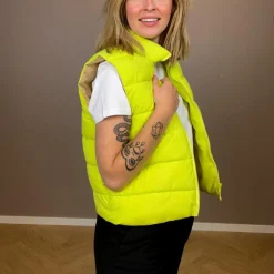 Noisy May Dame Vest - Wild Lime