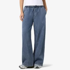 Noisy May Enza Dame Bukser - Medium Blue Denim