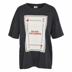 Noisy May Ida Dame T-shirt - Obsidian