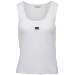 Noisy May Judy Dame Top i økologisk bomuld - Bright White