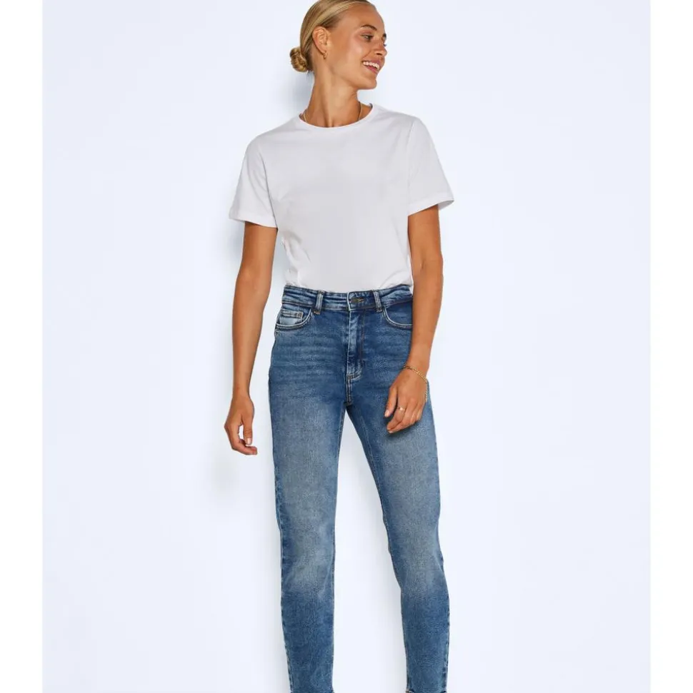 Noisy May Noise May Moni HW Dame Jeans - Dark Blue Denim