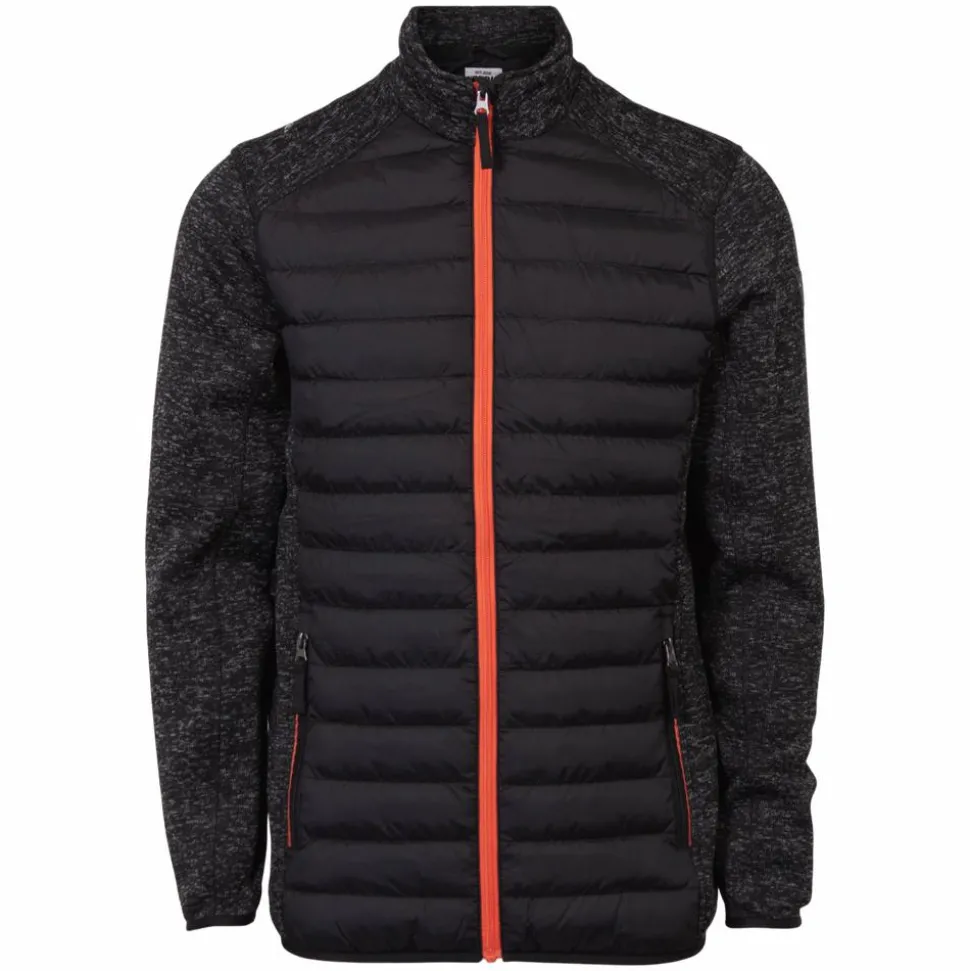 Nordic Apparel Webster Herre Overgangsjakke Plus Size - Black/Black