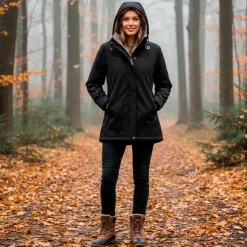 Nordic Project 18 Delta Dame Softshell m. fleece - Black