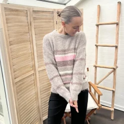 Nordic Project 18 Lilula Dame Striktrøje - SAVANNAH TAN
