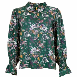 Ofelia Dame Skjorte - Green Combi