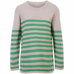 Ofelia Dame Striktrøje - Green Combi
