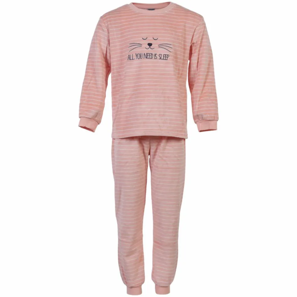 Outfitter Pige Nattøjssæt - Peach