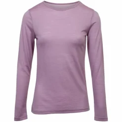 Panos Emporio Dame Langærmet t-shirt i merinouldmix - PINK DAWN
