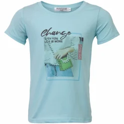 Pige T-shirt - Blå