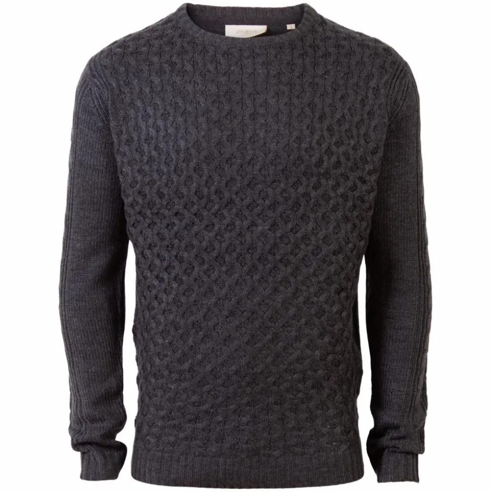 Pre End Austin O Herre Striktrøje - Dk. Grey Mix
