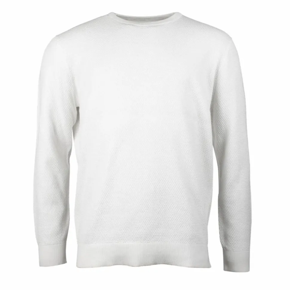 Pre End Herre Striktrøje - Offwhite