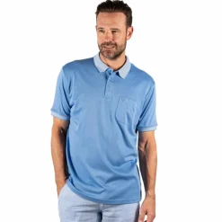 Pre End Texas Herre Polo - Water Blue