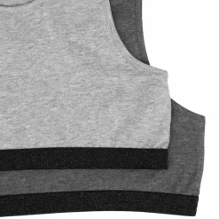 Queenz Uno Pige Top - Grey Melange