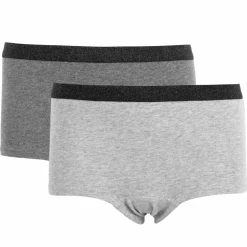 Queenz Uno Pige Trusser m. glimmer - Grey Melange