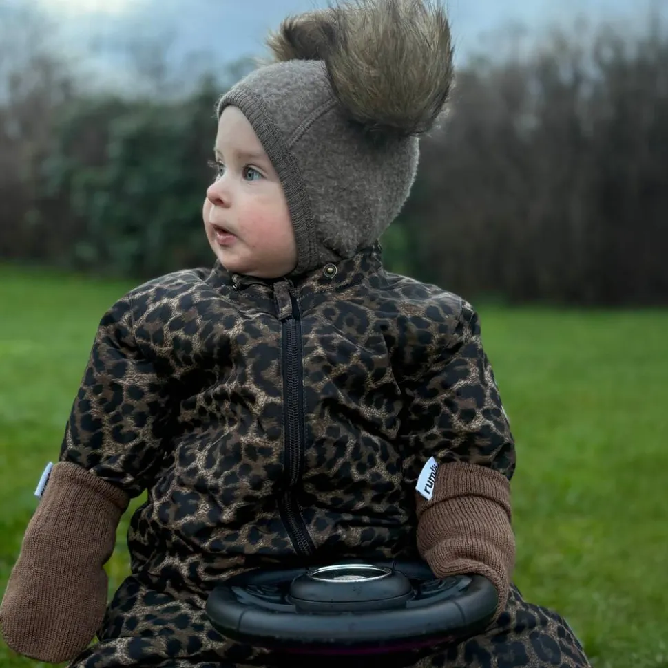 Rumlii Unisex Luffer i uldmix - Brun