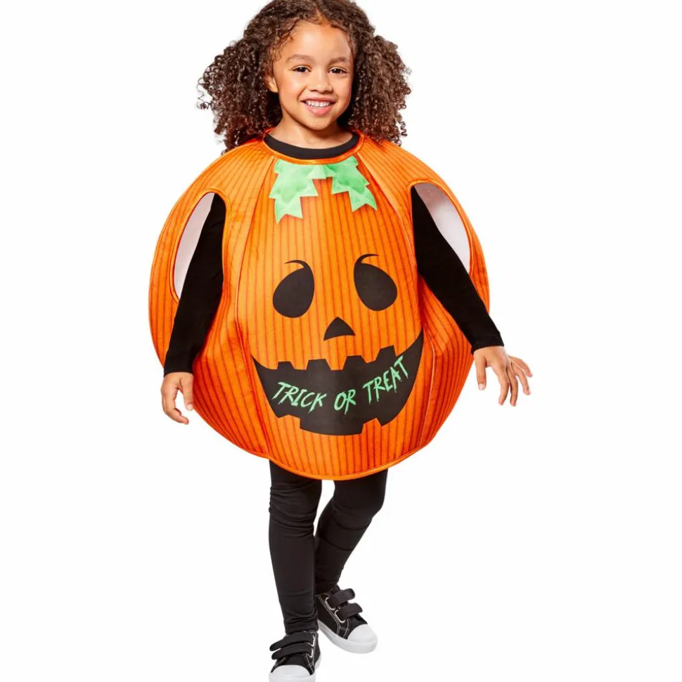 Scary Pumpkin Børne Kostume - GRÆSKAR