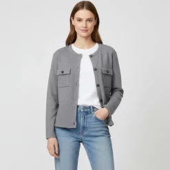 Sirup Dame Cardigan - Dark Grey Melange
