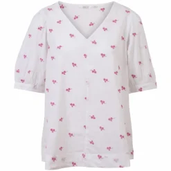 Sirup Dame Kortærmet bluse - Wild Orchid