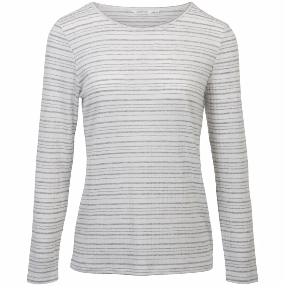 Sirup Dame Langærmet t-shirt - Chalk