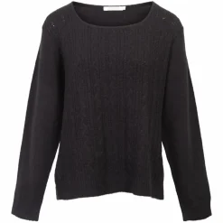 Sirup Dame Striktrøje - Black