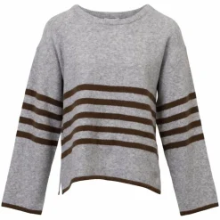 Sirup Dame Striktrøje - Grey Melange