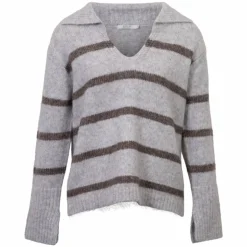 Sirup Dame Striktrøje - Light Grey
