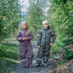 Soft Gallery Børne Flyverdragt m. fleece - Castor Gray Aop
